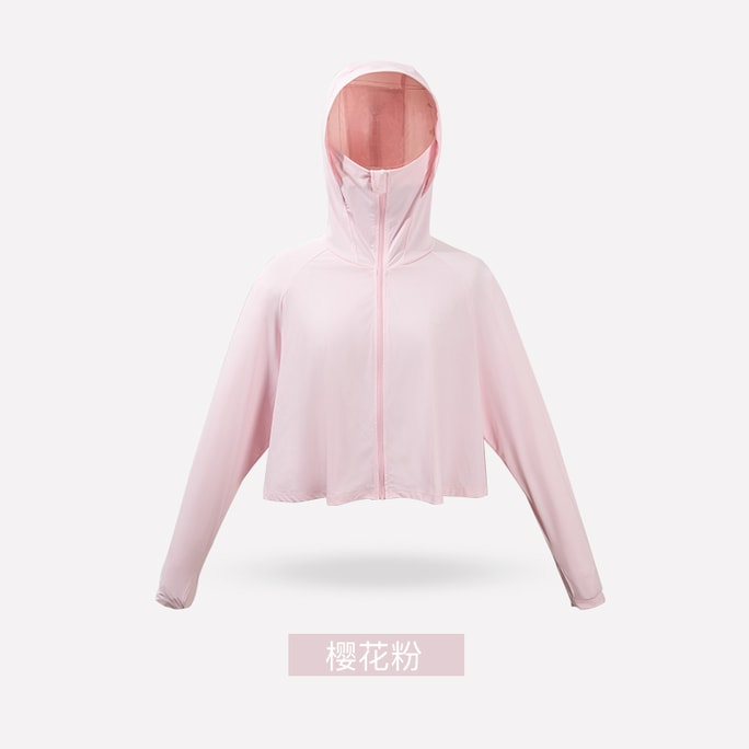 Vêtement de protection solaire anti-UV YAMIBUY à sensation de fraîcheur et respirant en soie glacée, rose, taille L (adapté pour 47.5-70 kg)