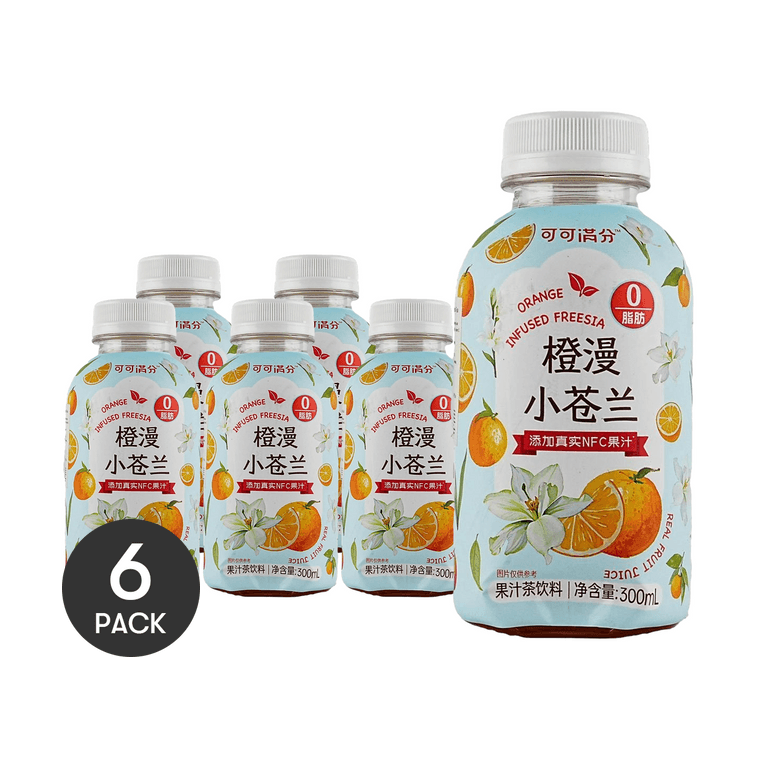Orange Blossom Freesia, Fruit Juice Tea,10.1 fl oz *6【6 Packs】【0 Fat Low Calories】 3