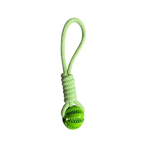 New Pet Dog Interactive Pulling Rope Leakage Ball Pet Interactive Toy Festival  Christmas and New Year Gift Light Green