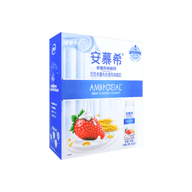 Greek-Style Yogurt with Strawberry Oat Flavor 7.05oz (10 Bottles)
