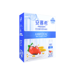 Greek-Style Yogurt with Strawberry Oat Flavor 7.05oz (10 Bottles)  