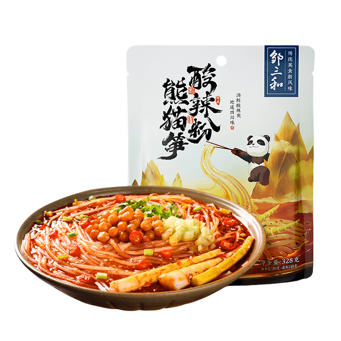 【中国直邮】邹三和   熊猫笋酸辣粉   328g*1袋