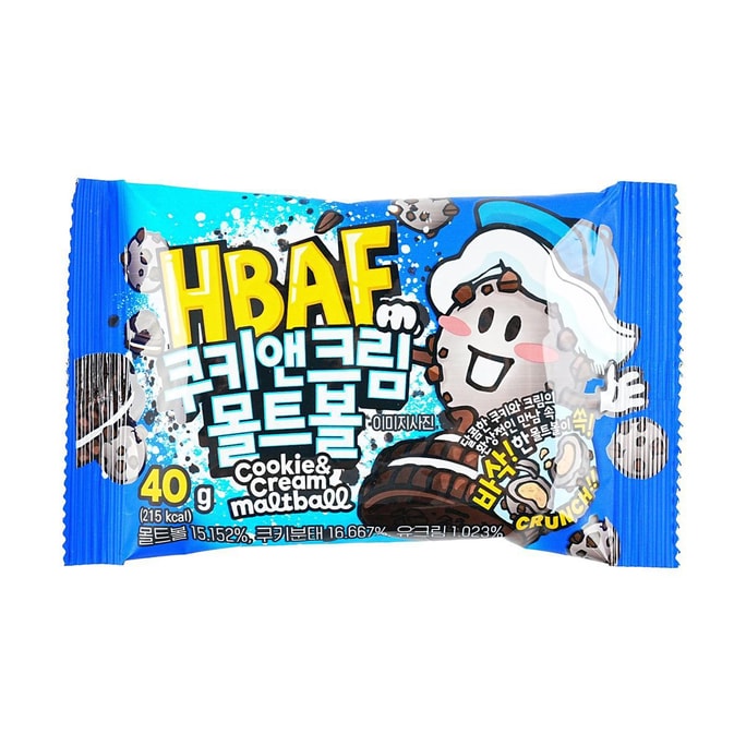 韓國HBAF 脆脆朱古力 奶油巧克力麥麗素 30g