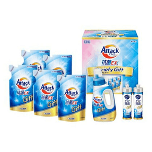 【日本直邮】 日本 KAO 花王 Attack 抗菌EX 礼盒套装 1份 洗涤用品 抗菌 清洁 洗衣 便捷 多样化 家庭使用