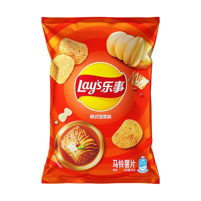 Potato Chips Korean Kimchi Flavor, 2.46 oz