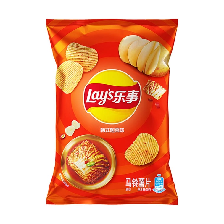 Potato Chips Korean Kimchi Flavor, 2.46 oz *5【5 Packs】 8