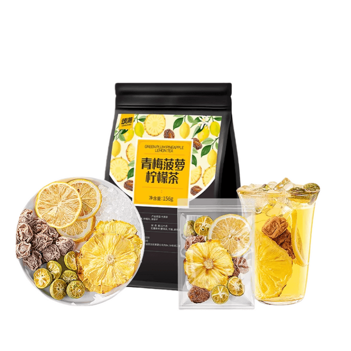 【中国直邮】 颂潮 话梅菠萝青桔柠檬水果茶冷泡果茶156g*1包