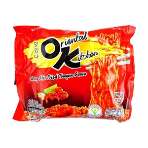 Oriental Kitchen Instant Stir-fried Noodles, Shrimp Stir Fried Tomyum Sauce , 3 oz 【Original Kitchen】