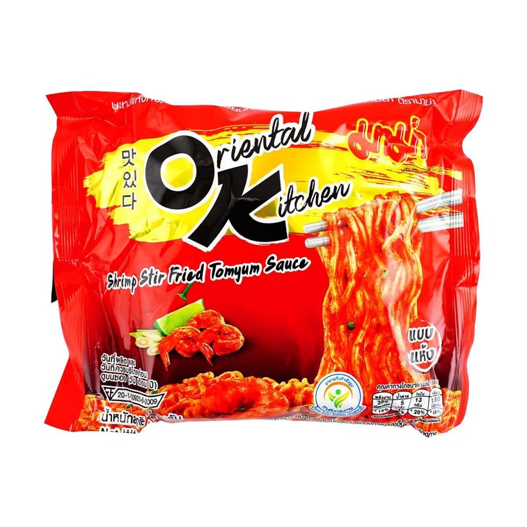 Oriental Kitchen Instant Stir-fried Noodles, Shrimp Stir Fried Tomyum Sauce , 3 oz 【Original Kitchen】 4