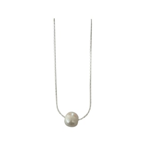 【中國直郵】HSPM新款法式珍珠項鍊 銀色珍珠項鍊 M