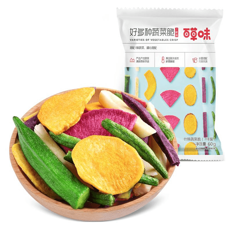 中国直送】百草偉総合乾燥野菜 7種の野菜そのまま食べられる揚げない