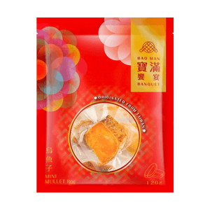 Bite-Sized Mullet Fish Roe - Individually Wrapped, 4.23oz【Frozen】