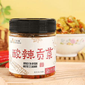 三知情 酸辣贡菜 280g【湖南风味下饭菜】【榨菜咸菜】