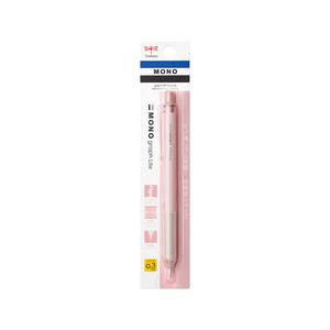 MONO 0.3mm Mechanical Pencil with Eraser, Dusty Pink, 1 Piece