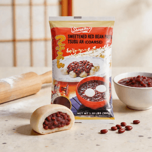Sweetened Red Bean Paste- Tsubuan ,Coarse, 17.63 oz 【Ingredient For Mooncakes, Red Bean Buns, Bread, And Baking】