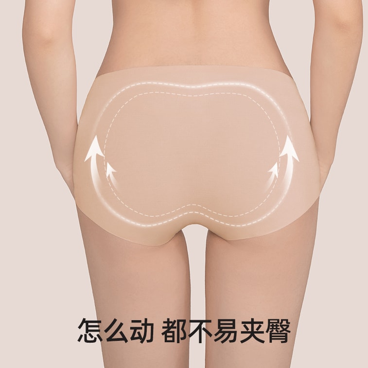 Women's Seamless Invisible Panties Black Free Size 3