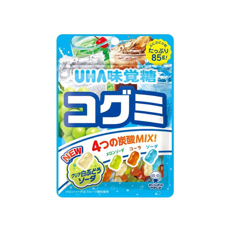 【日本直送品】UHA UHAみかどミニグミ アソートミックスソーダ味 85g