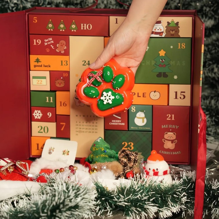 圣诞限定·奇迹派发 惊喜糖果饰品礼物 倒数日历盲盒【内含多种网红巧克力+圣诞氛围感帽子饰品】【节日限定礼物必入】【圣诞派对】 5