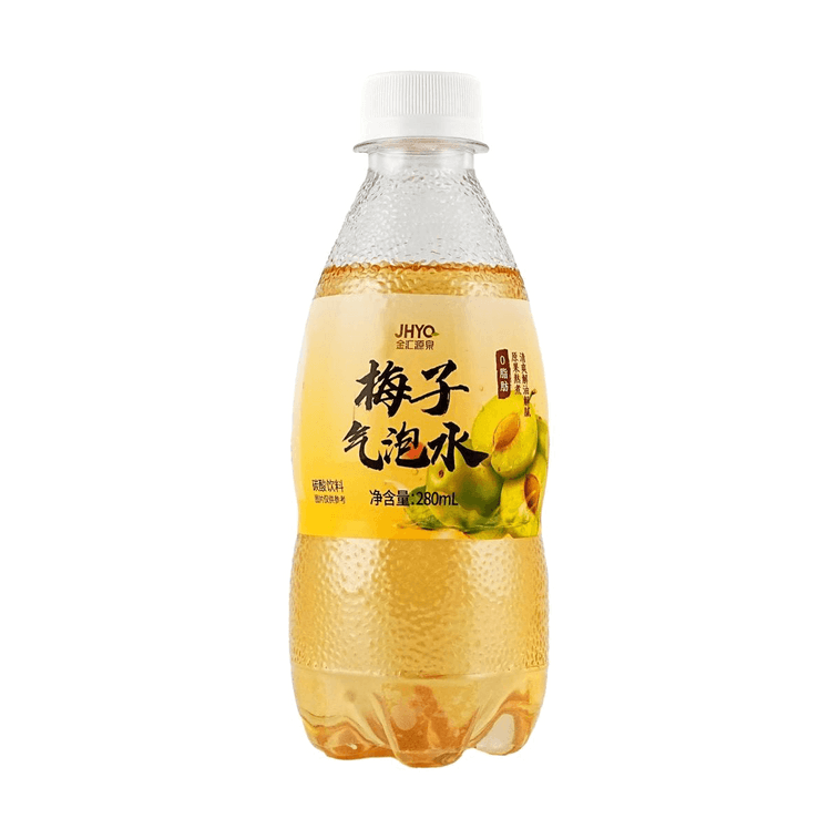Plum Sparkling Water,Plum Juice Carbonated Drink, 9.46 fl oz*6 Bottles【0 Fat】 4