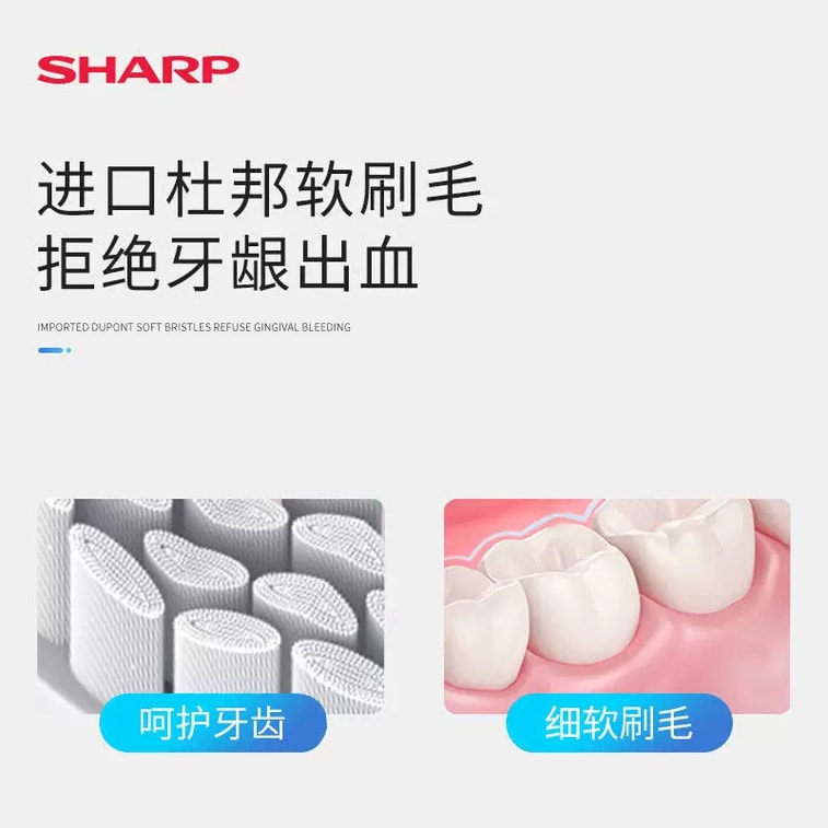 日本 SHARP 夏普声波电动牙刷 落霞紫 进口杜邦软毛 多档清洁高频震动 IPX7 防水 超长续航智能护龈美白牙刷【中国电压】送配套牙刷头、礼盒【母亲节端午节中秋过年送礼礼品】 4