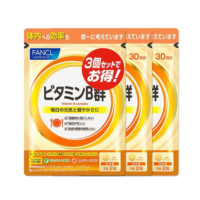 [일본 직배송] 판클 내추럴 믹스 비타민B 180캡슐 일본판 90일분