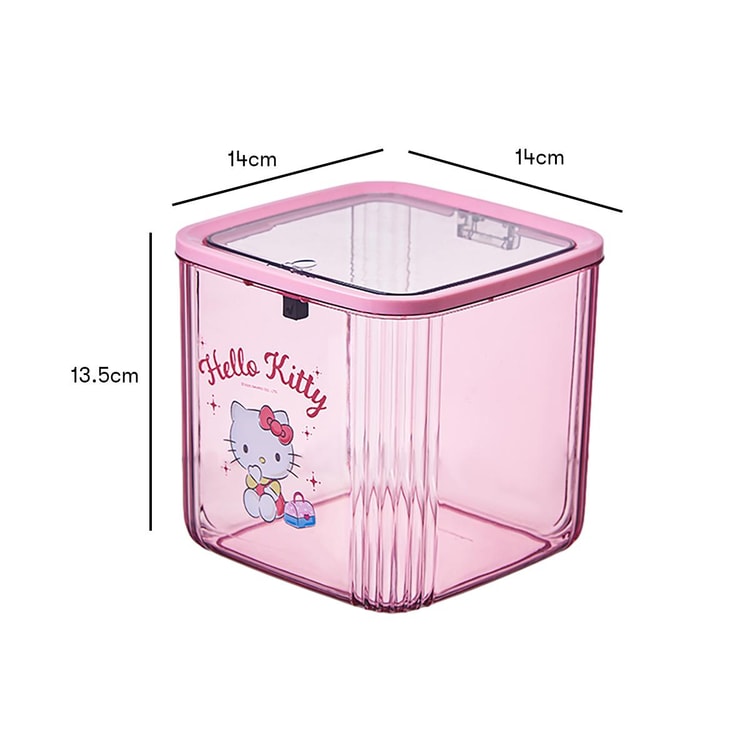 LANGXI Sanrio Hello Kitty Pop-Up Lid Desktop Storage Box, Pink