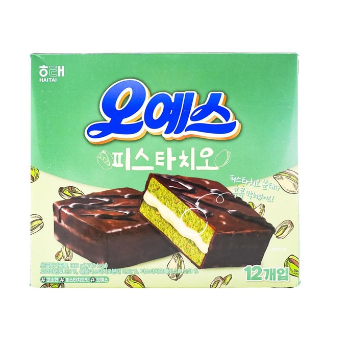 오 예스 초코 케이크 피스타치오 맛 12.69온스