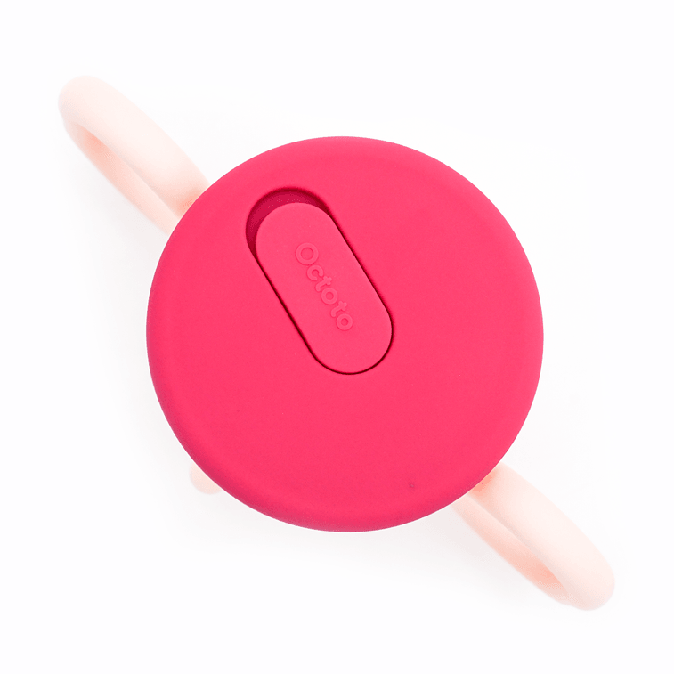 OCTOTO奥克兔兔 宝宝儿童不锈钢吸管杯双耳杯子 250ml 附贴纸 粉色 3