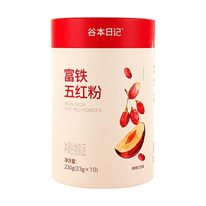 Iron-Rich Five Red Powder Mung Bean Paste Flavor Nourishing Supplement 23g×10 Packets