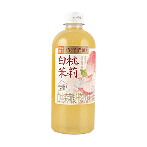 White Peach Jasmine Fruit Tea Drink 16.91 fl oz 【Real Fruit Juice】【Fresh Jasmine Aroma】
