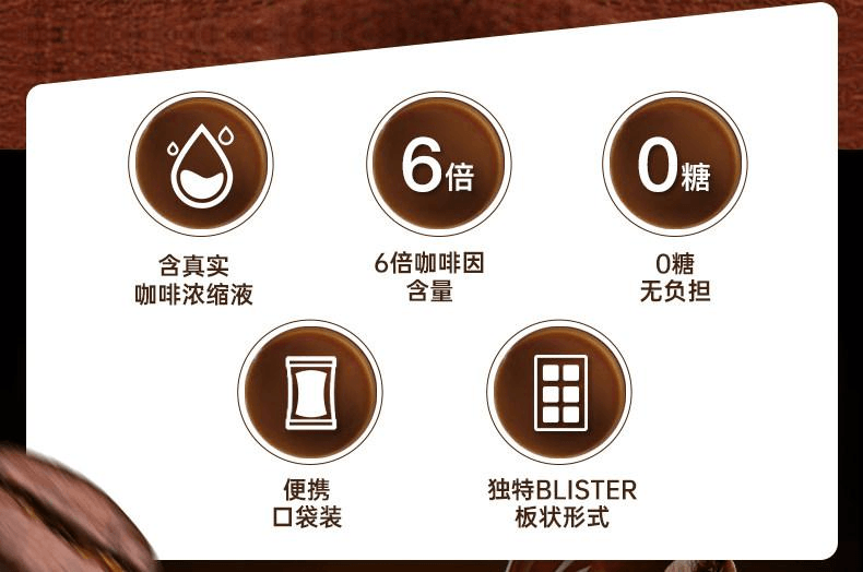 【中國直郵】 印尼 可比可 無糖即食咖啡糖 64g*4盒
