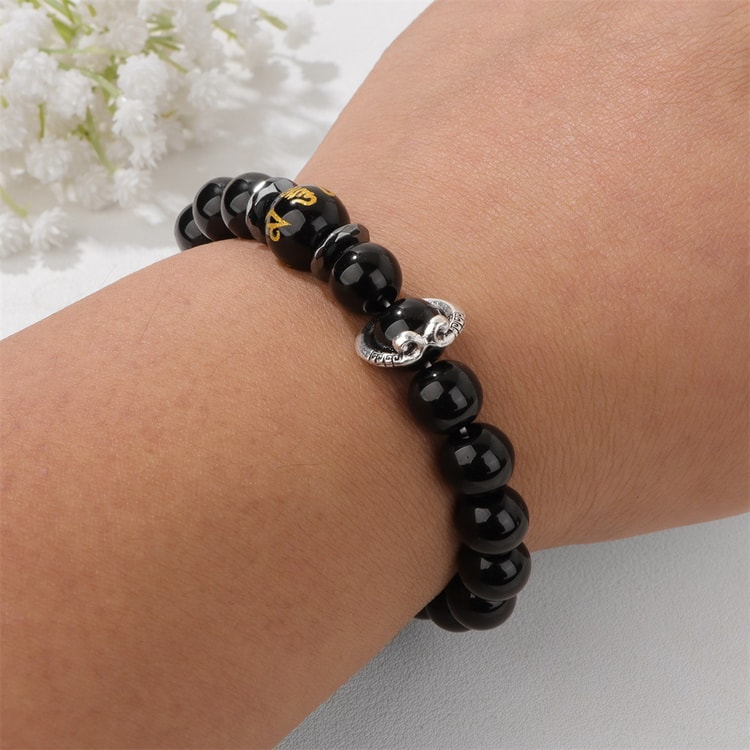 WBL Selects Obsidian Mantra Bracelet – 10mm Black Myth Wukong
