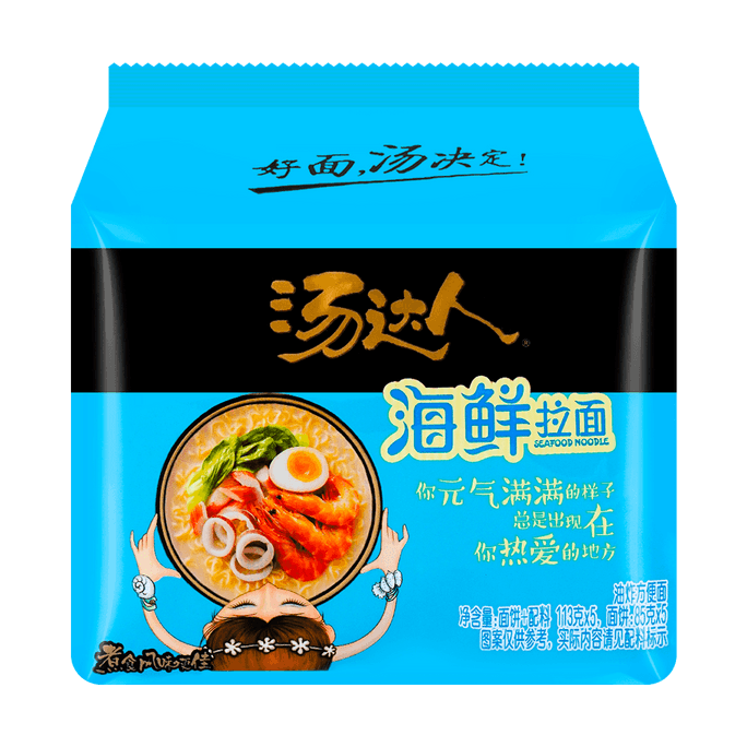 Soup Daren Seafood Noodles - 5 Packs, 22.04oz