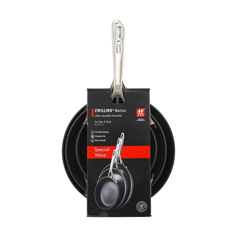 德國ZWILLING雙立人 鋁製不沾煎鍋組合 鍋具組 8"+10"+12"平底鍋3件套 7