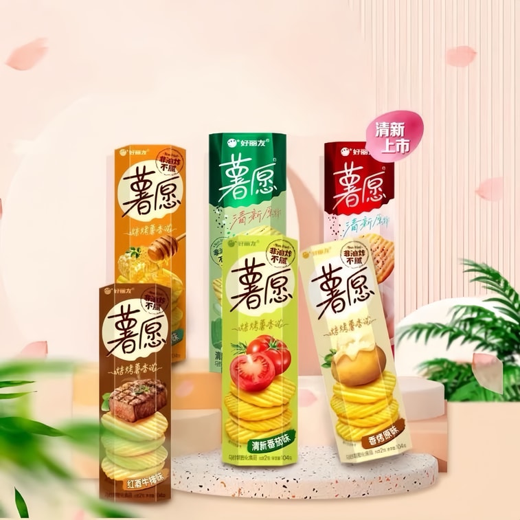 韓國 ORION好麗友 好麗友薯願洋芋片蜂蜜牛奶口味104g*2盒 5