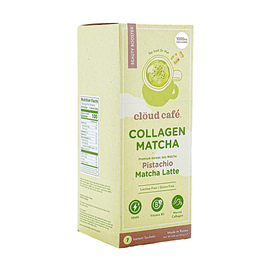 Pistachio Matcha Collagen Beauty Latte 7 Sachets - 1000mg Marine Collagen NMN Infused Instant Drink