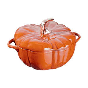 Cast Iron Pumpkin Cocotte with Stainless Steel Knob Burnt Orange 3.5Qt