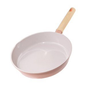 Ceramic Crystal Frying Pan, Oil-Concentrating Non-Stick Pan/Wok, Lid Not Included, 7.9 inch, Suitable for Induction and 