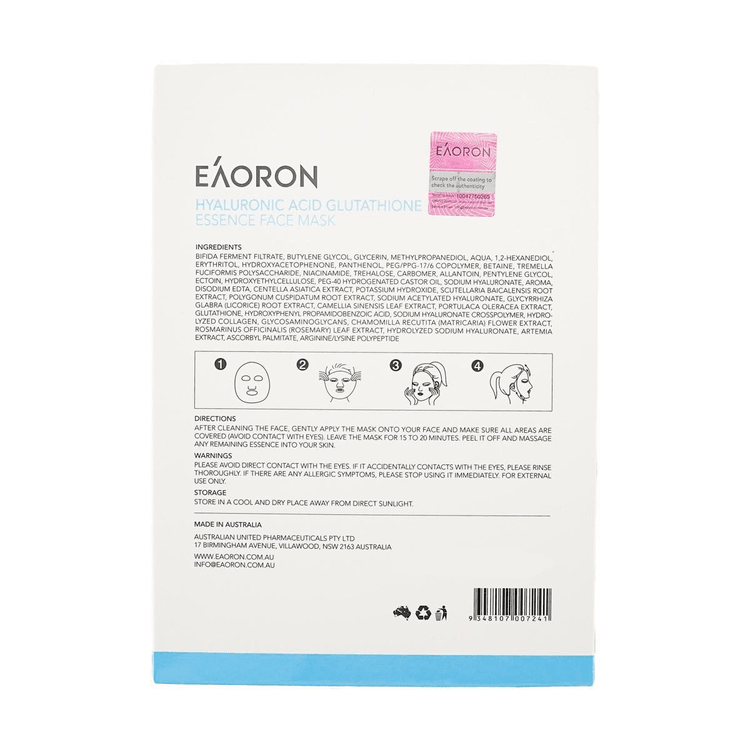 Eaoron Hyaluronic Acid Collagen Hydrating Face Mask 5 Sheets New Upgraded Version - Yami.com Eaoron Hyaluronic Acid Collagen Hydrating Face Mask 5 Sheets New Upgraded Version - Yami.com