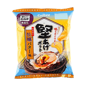 Kataage Potato Chips ,Oyster Butter Flavor, 2.12 oz【Hard-Fried Thick Cut】【Seasonal Limited Edition】