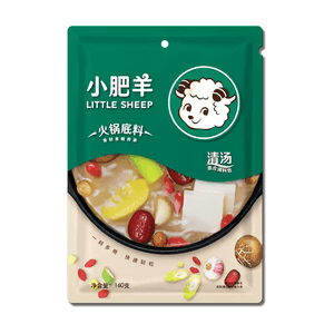 【中国直邮】 小肥羊 清汤火锅底料 家用小包装涮牛羊肉炖菜调味料 160g*1 袋