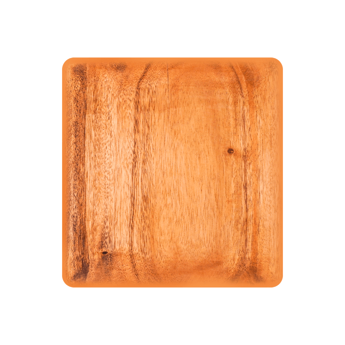 Acacia Wooden Square Plate 9.8”