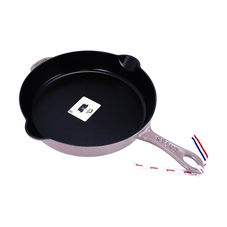 法国STAUB珐宝 铸铁煎锅平底锅 炒菜煎牛排锅 丁香紫色 11" 4