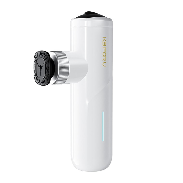 Portable Fascia Gun, 3 Professional Massage Heads Brushless Noise Reduction, 3 Gears Fitness Muscle Relaxer, Tech Blue,1 Set 8