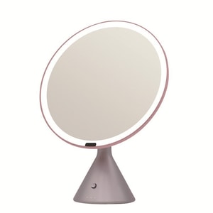 Smart Desktop Makeup Mirror LED Light 9.5 Inch Pink 1 Unit