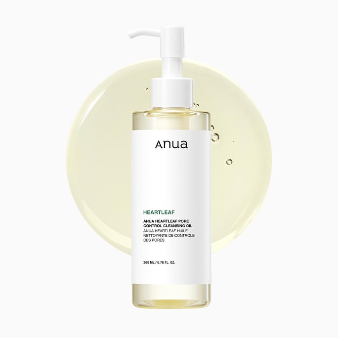 하트리프 포어 컨트롤 클렌징 오일 6.76fl oz (192ml) - 빠른 메이크업 제거, 모공 속 딥 클렌징, 여드름성 피부에 적합