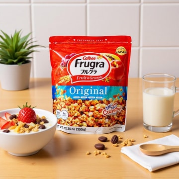 Frugra Fruit & Granola - Crunchy Cereal with Dried Fruit & Seeds, 12.35 oz