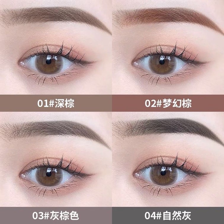 New Country Style Eyebrow Pencil #04 Natural Brown Free Eyebrow Scraper 5