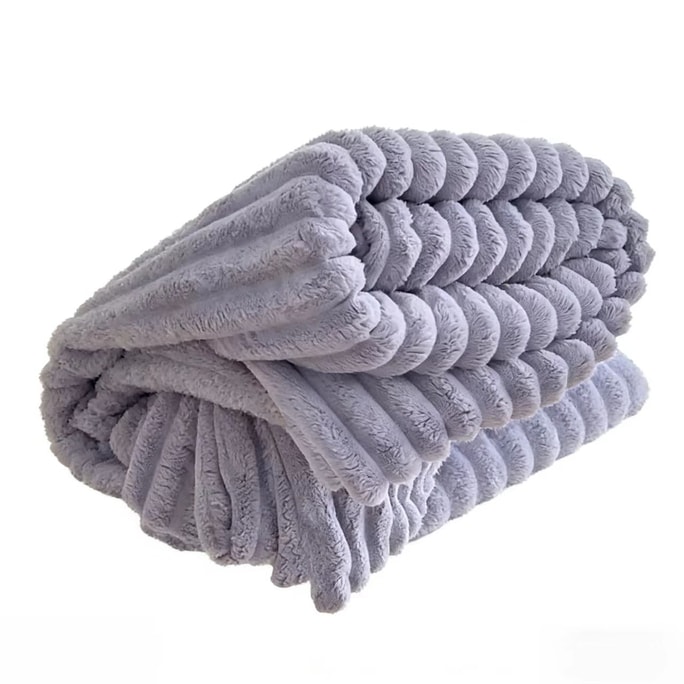 Cat-themed Rabbit Fur Plush Blanket, Thickened and Warm for Winter, Office Nap Blanket, Sofa Throw Blanket, Coral Fleece Blanket, Suitable for All Seasons, Rabbit Fur Purple, 150*200cm