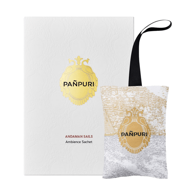 PANPURI Andaman Sailboat Fragrance Sachet (Scented Sachet/Aromatic Pouch/Hanging Diffuser, Car Air Freshener), 
